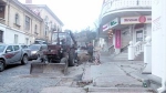 На улице Суворова чинят теплотрассу