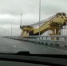 Четко видна стрела плавучего крана. Фото: кадр видео - Комсомольская правда