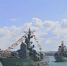 Парадный строй кораблей расформировывается в Севастопольской бухте - Крым 24