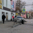 В центре Симферополя легковушка снесла забор, заехав на тротуар - 3652.Ru