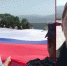 На Сапун-горе развернули флаг Российской Федерации - Crimea-news.com