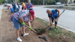 В городе прошел субботник