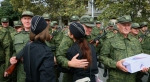 Защитников нашей Родины провожали и взрослые, и дети. Фото из открытого источника.
