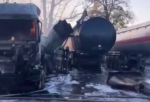 Новые подробности пожара в Симферополе: горит газовоз, пострадали два человека