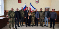 Руководство Черноморского района вступило в ряды добровольческого подразделения «Барс-Крым» - Крымское информационное агентство