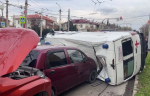 В Севастополе столкнулись четыре иномарки и машина скорой помощи