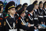 Представители Росгвардии поздравили подшефных учащихся с наступающим Новым годом