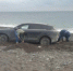 Внедорожник с двумя детьми застрял в песке на берегу Чёрного моря в Крыму - Вести Крым