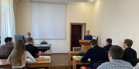 Проведение практического занятия с участием работника уголовно-судебного управления прокуратуры Республики Крым - Крымский юридический институт