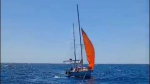 В Черном море под Форосом яхта с двумя пассажирами потерпела бедствие