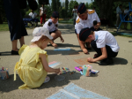 В День России сотрудники Следственного комитета развернули тридцатиметровый флаг страны в Симферополе (ФОТО, ВИДЕО)