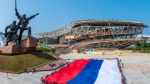 В Севастополе развернули огромный триколор