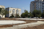 В Саках продолжается благоустройство сквера по Народной программе