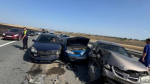 15 транспортных средств пострадало в трёх ДТП вблизи села Школьное на трасе Евпатория – Симферополь