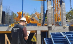 Появилось видео с места падения строительного крана в Севастополе