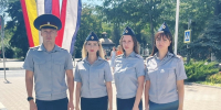 Сотрудники филиала УИИ приняли участие в торжественной церемонии поднятия Государственного флага Российской Федерации - УФСИН по Республике Крым