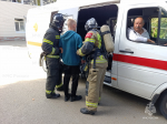 В Сакской больнице потушили условный пожар