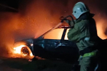 Ликвидировано возгорание автомобиля в ГО Феодосия