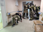 Сотрудники 5 пожарно-спасательного отряда ликвидировали условный огонь