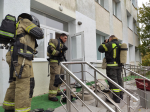 Сотрудники 5 пожарно-спасательного отряда ликвидировали условный огонь