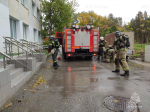 Сотрудники 5 пожарно-спасательного отряда ликвидировали условный огонь