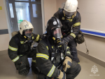 Сотрудники 5 пожарно-спасательного отряда ликвидировали условный огонь