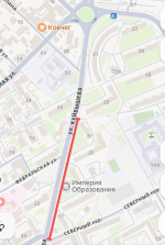 В Симферополе перекроют участок дороги на улице Куйбышева