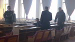 В администрации Симферополя в воскресенье снимали кино