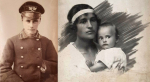 Волошиновы - патриоты. Гимназист Иван, Александра с годовалым сынишкой Лёней. Фото из архива Центрального музея Тавриды.
