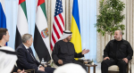 Президент ОАЭ Шейх Мухаммад ибн Заид ибн Султан Аль Нахайян выступает посредником на переговорах в Абу-Даби. Фото Al Jazeera.