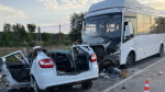 В Сакском районе в ДТП с рейсовым автобусом погибли двое детей и взрослый